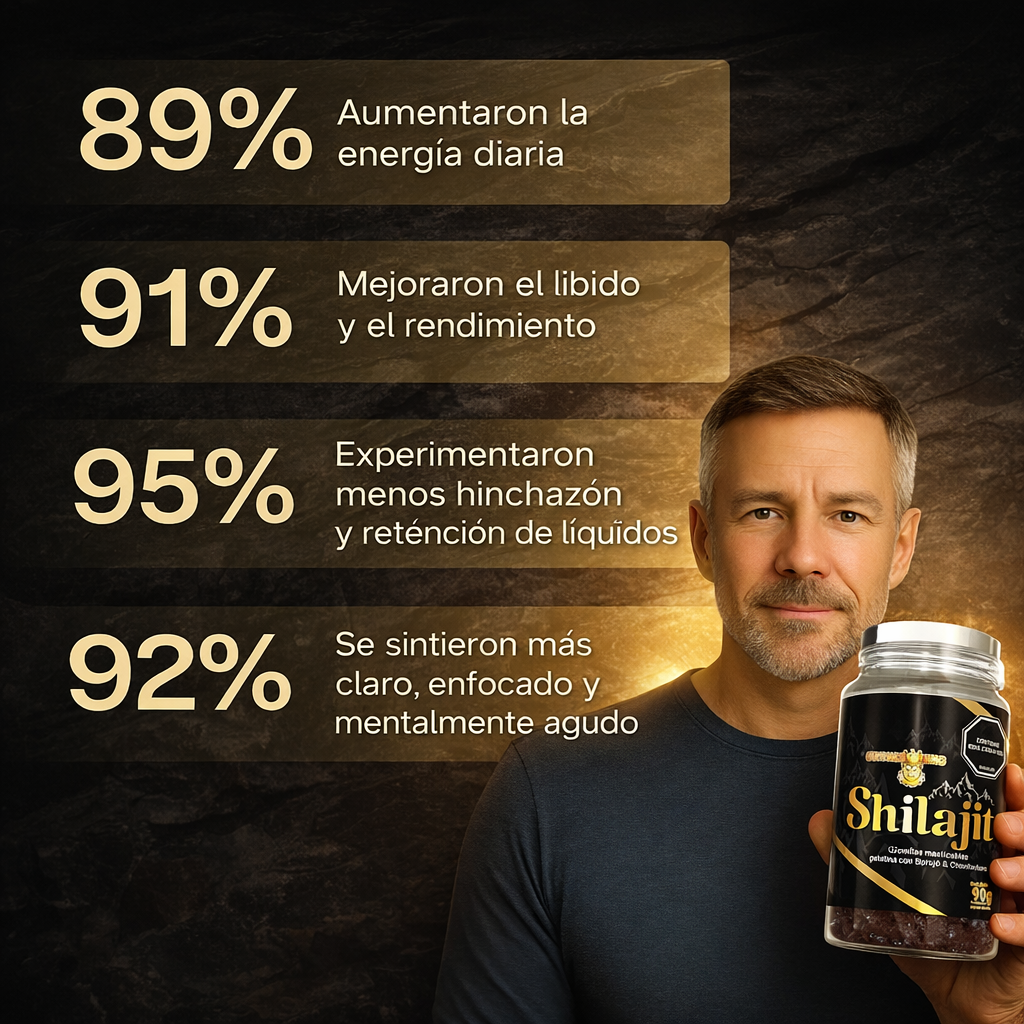 Gomitas de Shilajit – Más energía, mejor ánimo y rendimiento