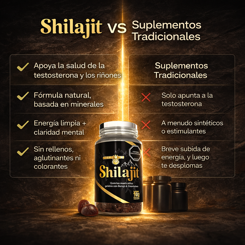 Gomitas de Shilajit – Más energía, mejor ánimo y rendimiento